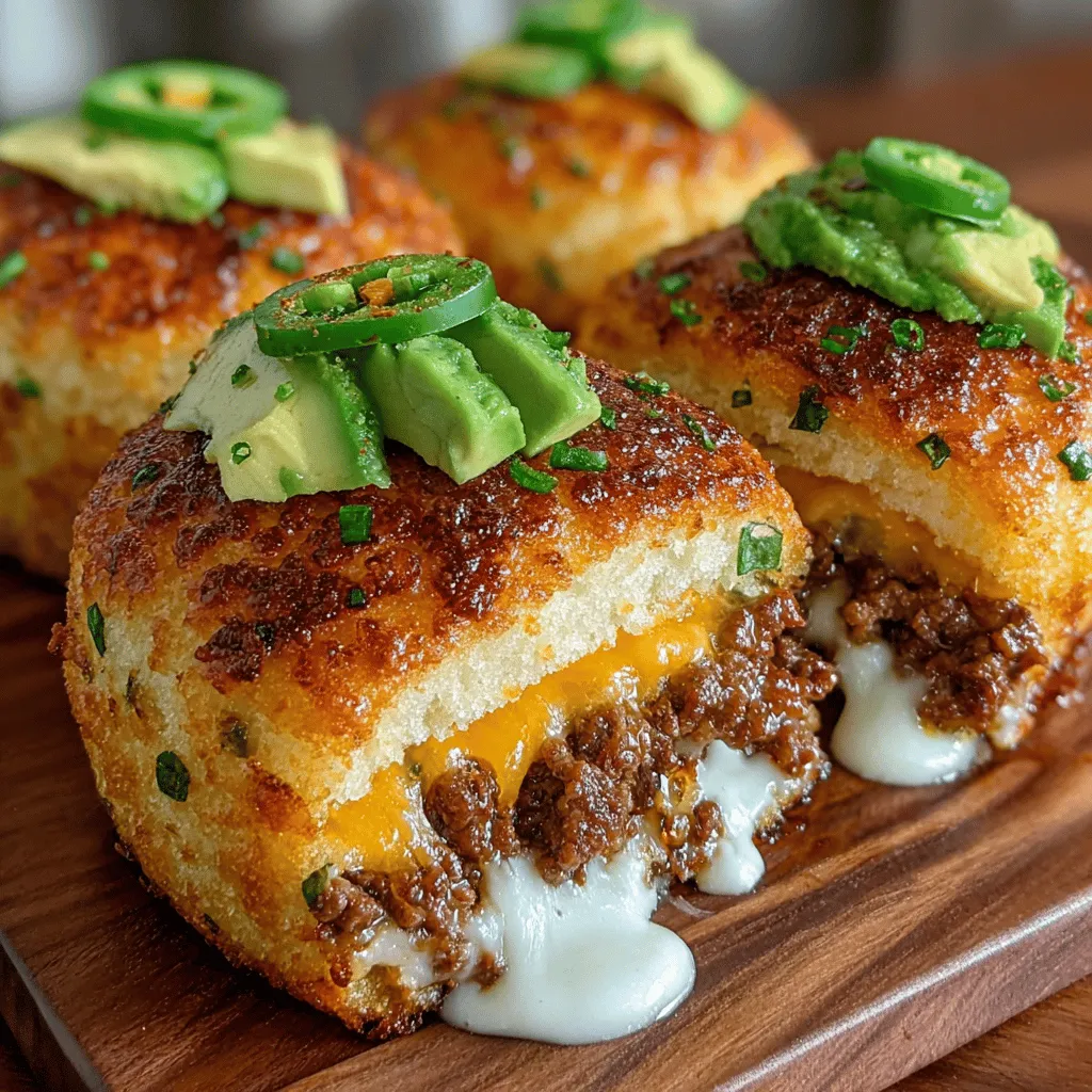 Willkommen zu einem aufregenden Rezept, das die Geschmacksknospen mit einer köstlichen Kombination aus würzigem Cheddar-Käse und frischen Jalapeños verwöhnt! Die goldenen Cheddar-Jalapeño-Muffin-Melt-Slider sind nicht nur eine perfekte Wahl für Partys und Zusammenkünfte, sondern auch eine großartige Möglichkeit, die Freude am Kochen zu Hause zu erleben. Diese Slider, die sich leicht zubereiten lassen, vereinen die Aromen von herzhaftem Fleisch, schmelzendem Käse und der angenehmen Schärfe von Jalapeños in einem knusprigen Muffin.