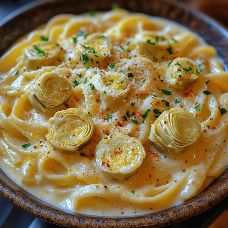 Die cremige Zitronen-Artischocken-Pasta ist ein Gericht, das sowohl die Herzen von Pasta-Liebhabern als auch von Feinschmeckern erobert. Ursprünglich inspiriert von italienischen Aromen, kombiniert dieses Rezept die frische Zitrone mit zarten Artischocken und einer reichhaltigen Sahnesauce, die gleichzeitig leicht und gehaltvoll ist. Artischocken, die oft als Delikatesse angesehen werden, sind nicht nur geschmacklich ein Hochgenuss, sondern bringen auch gesundheitliche Vorteile mit sich. Sie sind reich an Antioxidantien und Ballaststoffen, was sie zu einer wertvollen Ergänzung jeder Mahlzeit macht.