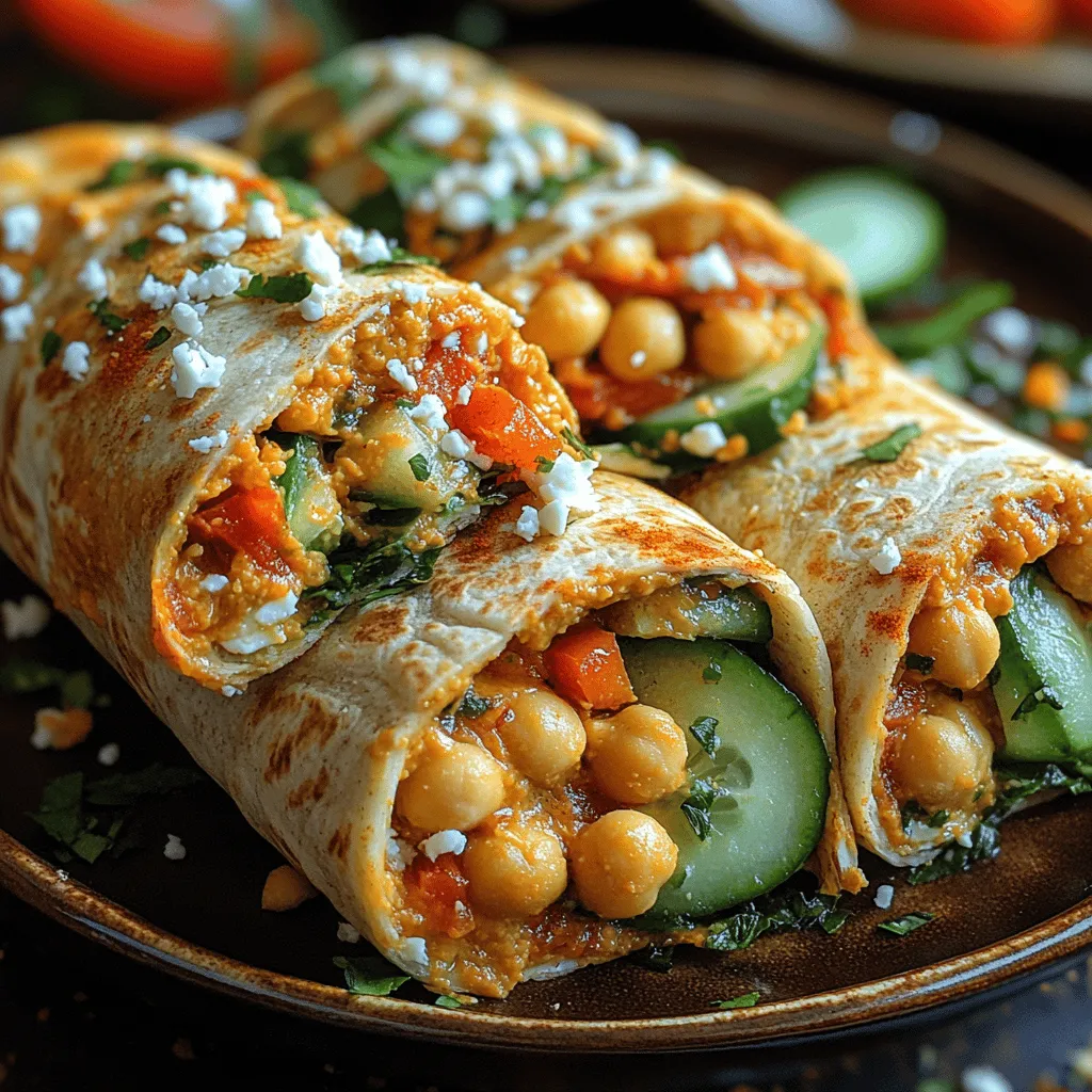 Die köstlichen gerösteten Paprika-Chickpea-Wraps sind nicht nur ein wahrer Gaumenschmaus, sondern auch eine hervorragende Wahl für alle, die sich gesund und ausgewogen ernähren wollen. Dieses Rezept vereint die Aromen von gerösteten roten Paprika und proteinreichen Kichererbsen zu einem leckeren und sättigenden Snack oder einer Hauptmahlzeit. Ideal für Mittagessen, ein schnelles Abendessen oder als Teil eines Buffets, sind diese Wraps einfach zuzubereiten und bringen Abwechslung in Ihren Speiseplan.