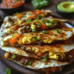 Die knusprigen Sonnenaufgang Tortilla-Ei Quesadillas sind nicht nur ein einfaches Frühstück, sondern auch eine köstliche Möglichkeit, den Tag mit einem Hauch von mexikanischer Küche zu beginnen. Diese Quesadillas vereinen die herzhaften Aromen von Eiern, Käse und frischem Gemüse in einer knusprigen Tortilla, die perfekt für einen schnellen Morgen oder ein entspanntes Brunch-Event geeignet ist. Ursprünglich aus Mexiko stammend, haben Quesadillas ihren Weg in die Herzen (und Mägen) von Menschen weltweit gefunden. Diese köstliche Kombination ist nicht nur schnell zubereitet, sondern auch anpassbar, sodass jeder sie nach seinem eigenen Geschmack variieren kann.