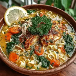 In der modernen Küche spielt die Zubereitung von Hausmannskost eine entscheidende Rolle. Rezepte, die sowohl herzhaft als auch nahrhaft sind, erfreuen sich großer Beliebtheit. Die Gemütliche Hühnernudelsuppe mit Eirippchen ist ein perfektes Beispiel für ein solches Gericht. Sie verbindet die Tradition der Suppenküche mit frischen, gesunden Zutaten und ist ein wahres Wohlfühlessen, das sich für jede Gelegenheit eignet – sei es für einen gemütlichen Abend mit der Familie oder als herzhafter Snack an einem kalten Wintertag.