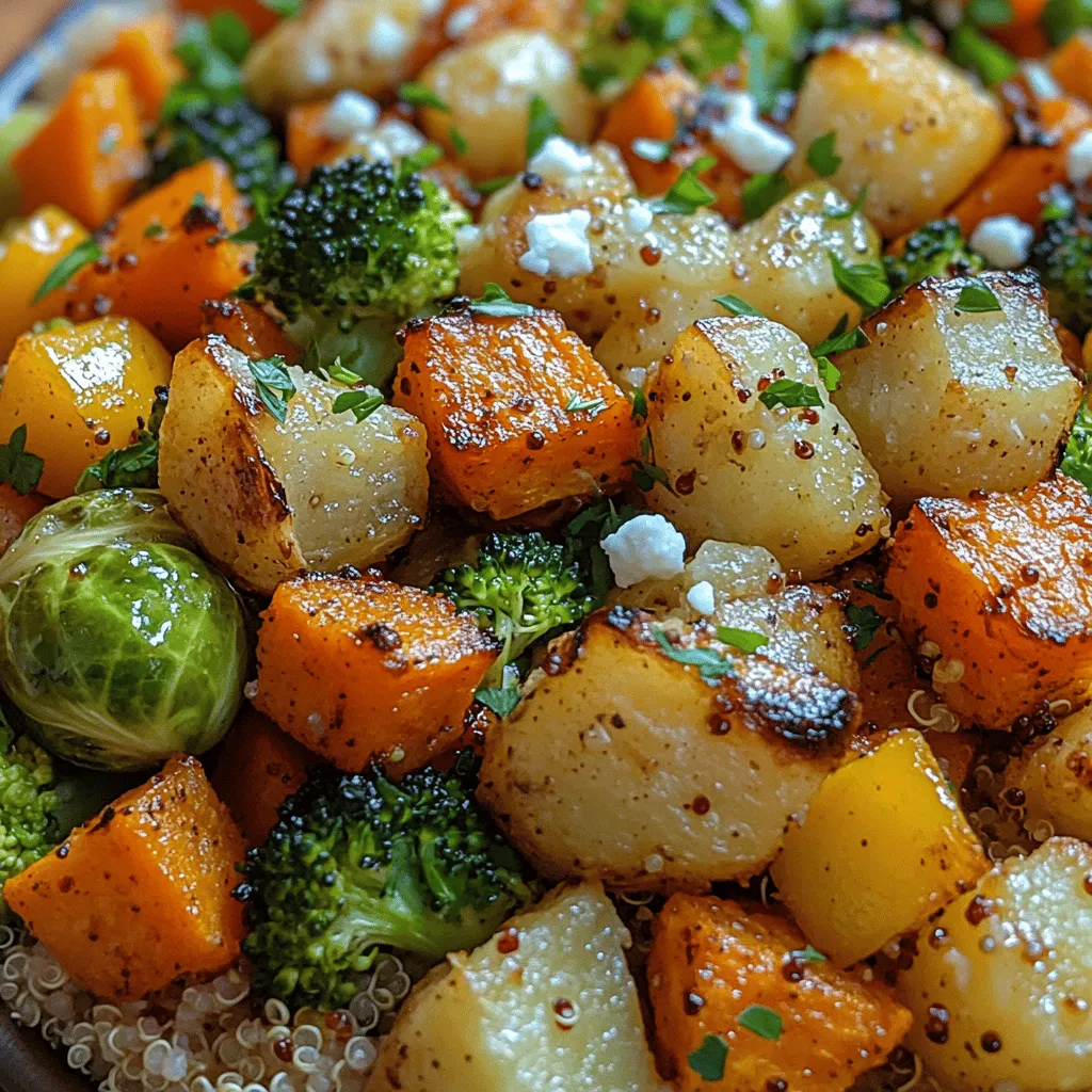 Willkommen in der Welt der gesunden und schmackhaften Ernährung! Heute präsentiere ich dir ein Rezept für eine knusprige geröstete Gemüeschale, das nicht nur köstlich ist, sondern auch voller Nährstoffe steckt. Diese bunte Zusammenstellung aus verschiedenen Gemüsesorten ist perfekt für alle, die eine gesunde Ernährung schätzen und gleichzeitig auf den Genuss nicht verzichten möchten. Die Kombination aus Rosenkohl, Süßkartoffeln, Paprika, Brokkoli und Karotten sorgt für eine Vielzahl an Texturen und Aromen, die dein Geschmackserlebnis bereichern werden.