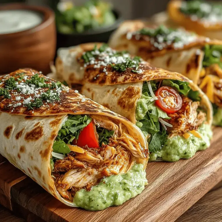 In der heutigen schnelllebigen Zeit suchen immer mehr Menschen nach gesunden, schmackhaften und schnellen Mahlzeiten, die sich leicht zubereiten lassen. Ein perfektes Beispiel dafür sind die Avocado-Pesto-Hühnchen-Wraps. Diese Wraps sind nicht nur lecker, sondern auch nährstoffreich und voller gesunder Zutaten, die Ihrem Körper gut tun. Mit der Kombination aus zartem Hähnchen, cremigem Avocado-Pesto und frischen Salatblättern sind sie die ideale Wahl für ein leichtes Mittagessen oder ein schnelles Abendessen.