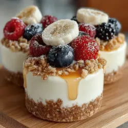 Willkommen in der Welt der köstlichen und gesunden Desserts! Heute präsentiere ich Ihnen ein Rezept, das nicht nur einfach zuzubereiten ist, sondern auch perfekt für heiße Sommertage oder als gesunder Snack für zwischendurch: Fruchtige gefrorene griechische Joghurtbecher. Dieses Rezept kombiniert die cremige Textur von griechischem Joghurt mit frischen, saftigen Früchten und einer süßen Note, die Ihre Geschmacksknospen verwöhnen wird.