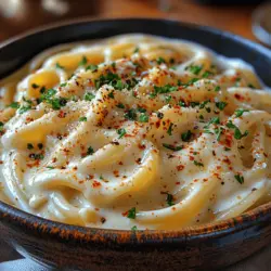 Die knoblauchige Himmelscreme mit Parmesan Pasta ist ein wahrhaft himmlisches Gericht, das nicht nur geschmacklich überzeugt, sondern auch in der Zubereitung relativ einfach ist. Diese cremige und aromatische Pasta ist perfekt für ein schnelles Abendessen unter der Woche oder für ein besonderes Dinner mit Freunden und Familie. Die Kombination von frischem Knoblauch, reichhaltiger Sahne und würzigem Parmesan macht dieses Rezept zu einem echten Genuss für alle Pasta-Liebhaber.