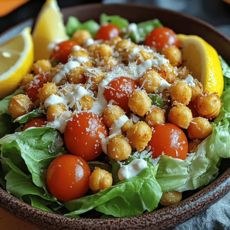 In der heutigen schnelllebigen Welt ist es wichtiger denn je, sich bewusst Zeit für die Zubereitung gesunder und schmackhafter Mahlzeiten zu nehmen. Hausgemachte Rezepte sind nicht nur ein Ausdruck von Kreativität, sondern bieten auch die Möglichkeit, frische und qualitativ hochwertige Zutaten zu verwenden. Ein solches Gericht, das sowohl Geschmack als auch Nährwert vereint, ist der Crispy Chickpea Caesar Salad. Dieses Rezept ist ideal für Hobbyköche, die ihren Küchenkünsten freien Lauf lassen möchten, sowie für Feinschmecker, die auf der Suche nach einer gesunden und köstlichen Salatoption sind.