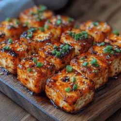 In der Welt der pflanzlichen Küche erfreuen sich knusprige Tofu-Happen immer größerer Beliebtheit. Dieses Rezept für feurige knusprige Tofu-Happen vereint die perfekte Kombination aus Geschmack und Textur und ist eine köstliche Wahl für alle, die auf der Suche nach einem gesunden Snack oder einer proteinreichen Beilage sind. Tofu, das aus Sojabohnen gewonnen wird, ist nicht nur nährstoffreich, sondern auch äußerst vielseitig und lässt sich problemlos in viele verschiedene Gerichte integrieren. Durch die Marinade aus Sojasauce, Sriracha und Gewürzen wird der Tofu aromatisch und erhält eine knackige Kruste, die jeden Bissen unvergesslich macht.