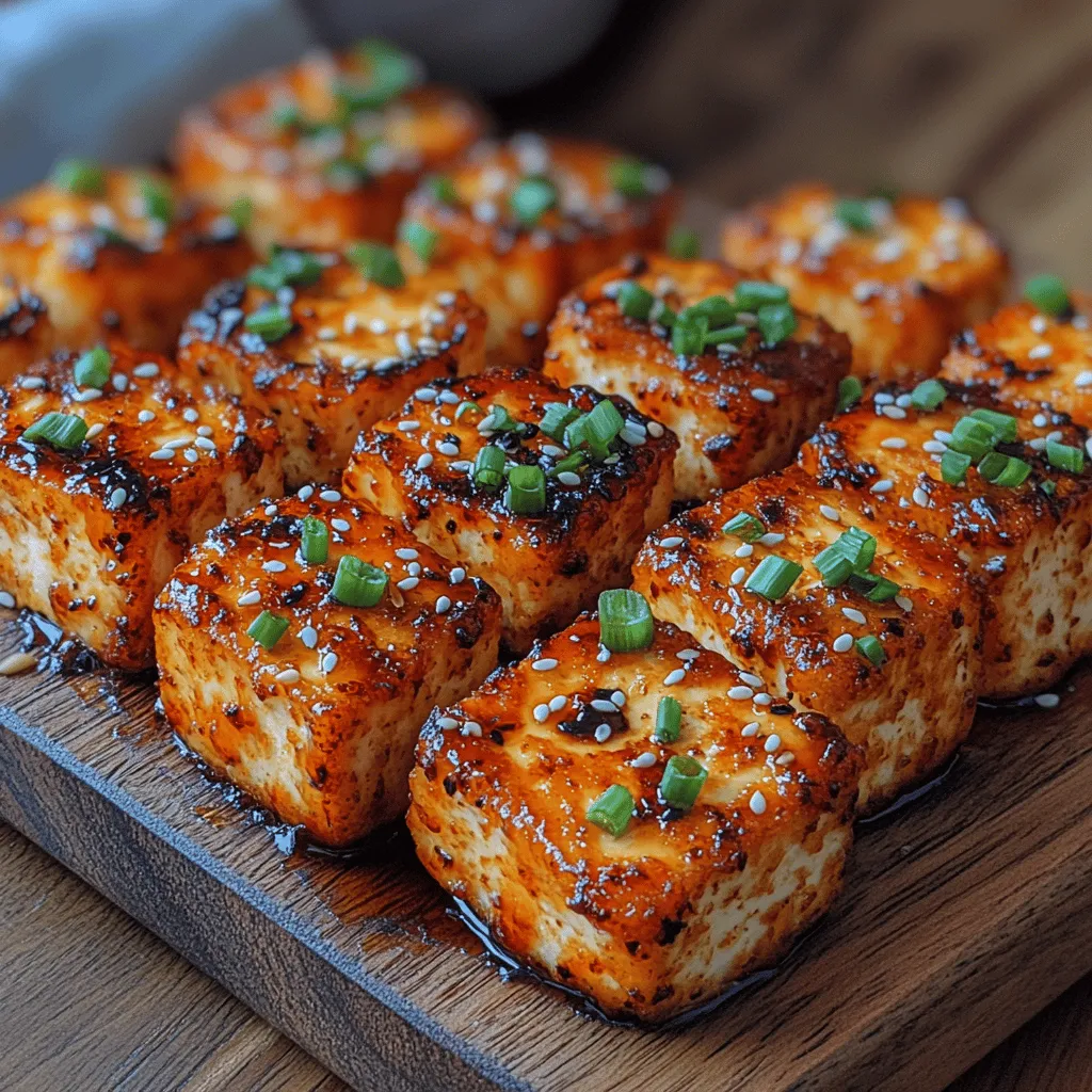 In der Welt der pflanzlichen Küche erfreuen sich knusprige Tofu-Happen immer größerer Beliebtheit. Dieses Rezept für feurige knusprige Tofu-Happen vereint die perfekte Kombination aus Geschmack und Textur und ist eine köstliche Wahl für alle, die auf der Suche nach einem gesunden Snack oder einer proteinreichen Beilage sind. Tofu, das aus Sojabohnen gewonnen wird, ist nicht nur nährstoffreich, sondern auch äußerst vielseitig und lässt sich problemlos in viele verschiedene Gerichte integrieren. Durch die Marinade aus Sojasauce, Sriracha und Gewürzen wird der Tofu aromatisch und erhält eine knackige Kruste, die jeden Bissen unvergesslich macht.