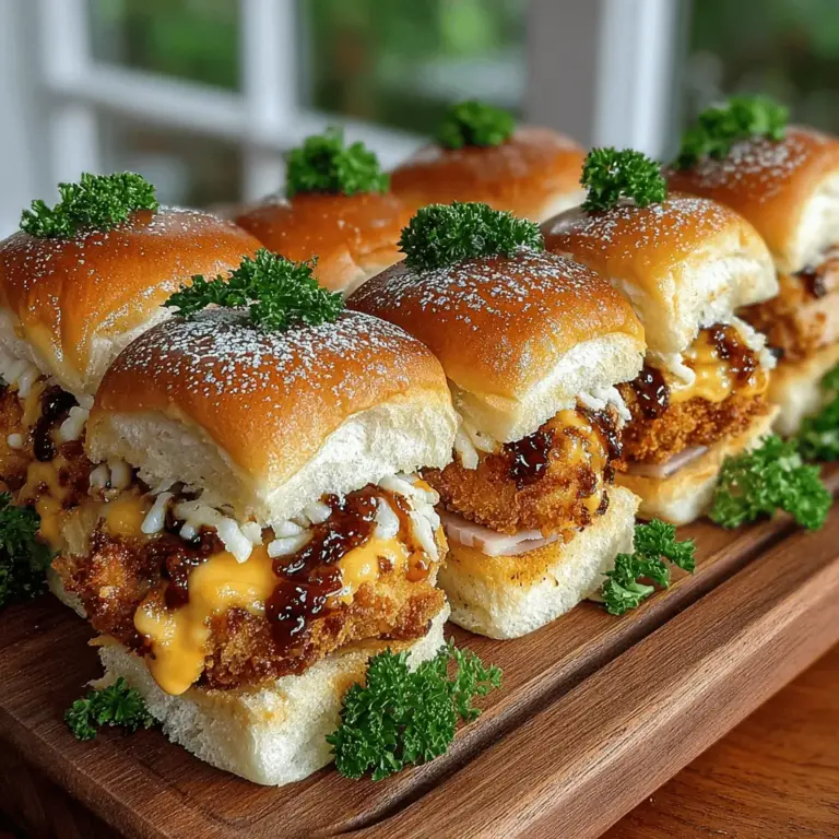 Willkommen zu einem Rezept, das sowohl als Snack als auch als Hauptgericht perfekt geeignet ist: Mini Chicken Cordon Bleu Sliders! Diese kleinen, aber feinen Sandwiches sind nicht nur ein leckerer Genuss, sondern auch eine großartige Möglichkeit, Gäste zu beeindrucken oder einfach nur für die Familie zu kochen. Die Kombination aus zarter Hähnchenbrust, herzhaftem Schinken und geschmolzenem Schweizer Käse macht diese Sliders zu einem wahren Geschmackserlebnis.
