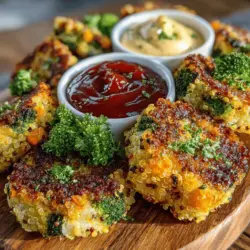 Crispy Baked Veggie Nuggets sind nicht nur ein köstlicher Snack, sondern auch eine hervorragende Möglichkeit, Gemüse in die Ernährung zu integrieren, ohne auf den gewohnten Genuss zu verzichten. Diese knusprigen Nuggets sind ideal für Kinder und Erwachsene gleichermaßen und eignen sich perfekt als Fingerfood für Partys, als gesunder Snack für zwischendurch oder sogar als Hauptgericht, wenn sie mit einer Beilage serviert werden.