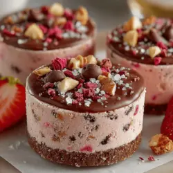 Choco-Crunch Delight Coins sind die ideale Kombination aus cremigem Joghurt und knusprigen Zutaten, perfekt für alle, die nach einer gesunden, aber dennoch köstlichen Snack-Option suchen. Dieses Rezept ist nicht nur einfach zuzubereiten, sondern bietet auch eine köstliche Möglichkeit, gesunde Zutaten in Ihren Alltag zu integrieren. Egal, ob Sie nach einer süßen Belohnung nach dem Training suchen oder ein erfrischendes Dessert für einen heißen Sommertag zubereiten möchten, diese gefrorenen Joghurt-Münzen sind die perfekte Wahl.