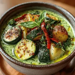 Die Cremige Zucchini Glücks-Suppe ist ein wahres Fest für die Sinne und eine wunderbare Möglichkeit, gesunde Zutaten in eine köstliche Mahlzeit zu verwandeln. Mit ihrem milden Geschmack und der samtigen Konsistenz ist diese Suppe nicht nur ein Genuss für den Gaumen, sondern auch eine Wohltat für Körper und Geist. Sie ist perfekt für kalte Tage, an denen man sich nach etwas Warmem und Tröstlichem sehnt – oder einfach nur für einen gesunden Snack zwischendurch.