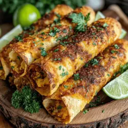 Willkommen zu einem köstlichen Abenteuer in der Welt der mexikanischen Küche! Heute präsentieren wir Ihnen das Rezept für die aromatischen Hatch Chili Chicken Taquito Rolls – ein Gericht, das sowohl Gaumenfreuden als auch Herzhaftigkeit vereint. Diese köstlichen Röllchen sind nicht nur einfach zuzubereiten, sondern erfreuen sich auch großer Beliebtheit in vielen Haushalten. Ihre knusprige Textur und die würzige Füllung machen sie zu einem perfekten Snack für jede Gelegenheit, sei es ein gemütlicher Abend mit Freunden oder ein festliches Familienessen.