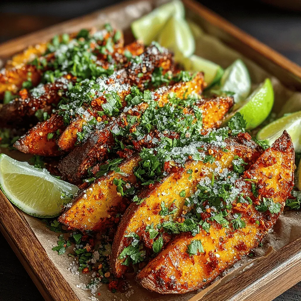 Würzige Süßkartoffel Wedges mit Bliss-Faktor