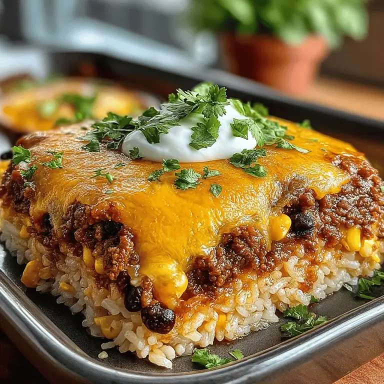 Der Käse-Taco-Reis-Auflauf Freude ist ein schmackhaftes und herzhaftes Gericht, das sowohl Kinder als auch Erwachsene begeistert. Die Kombination aus würzigem Hackfleisch, bunten Bohnen, frischen Tomaten und geschmolzenem Käse macht dieses Gericht zu einem echten Hit bei jedem Abendessen. Ursprünglich aus den USA stammend, spiegelt dieses Rezept die Einflüsse der mexikanischen Küche wider, die sich durch die Verwendung von Taco-Gewürzen und frischen Zutaten auszeichnet. In vielen Haushalten ist der Käse-Taco-Reis-Auflauf ein beliebtes Familienessen, das nicht nur köstlich, sondern auch einfach zuzubereiten ist.