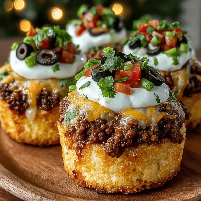 Um diese köstlichen Mini Taco Lasagne Biscuit Tassen zuzubereiten, benötigen Sie eine Vielzahl von Zutaten, die leicht erhältlich sind. Hier ist die vollständige Liste der benötigten Zutaten: