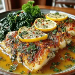 Knoblauchbutter-Tilapia mit Spinat ist ein einfaches, aber beeindruckendes Gericht, das sowohl geschmacklich als auch visuell begeistert. Dieses Rezept kombiniert die zarte Textur von Tilapiafilets mit der aromatischen Kraft von Knoblauch und der frischen Leichtigkeit von Spinat. Ursprünglich aus der amerikanischen Küche, erfreut sich dieses Gericht weltweit großer Beliebtheit, insbesondere in Küstenregionen, wo frischer Fisch häufig auf den Tisch kommt. Die Kombination aus Knoblauchbutter und Spinat verleiht dem Gericht eine besondere Note und macht es zu einem echten Genuss für Fischliebhaber.