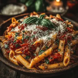 Das Rezept für herzhafte langsam gegarte Tomaten-Basilikum-Pasta ist eine köstliche und unkomplizierte Möglichkeit, italienische Aromen in Ihr Zuhause zu bringen. Diese Pasta ist nicht nur geschmackvoll, sondern auch perfekt für jede Gelegenheit – sei es ein entspanntes Abendessen mit der Familie oder ein geselliges Beisammensein mit Freunden. Die Kombination aus frischen Zutaten und einer langsamen Garzeit sorgt dafür, dass die Aromen sich entfalten und die Pasta eine wunderbare Konsistenz erhält.