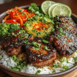 Die feurigen Thai-Hühnchen-Reisschalen sind nicht nur ein Fest für die Sinne, sie sind auch eine hervorragende Möglichkeit, sich mit der köstlichen und vielseitigen thailändischen Küche vertraut zu machen. Dieses Gericht kombiniert zartes, mariniertes Hühnchen mit aromatischem Jasminreis und knackigem Gemüse, was es zu einer ausgewogenen Mahlzeit macht, die sowohl sättigend als auch geschmacklich aufregend ist. Die Mischung aus Sojasauce, Fischsauce und frischen Kräutern verleiht dem Gericht eine Tiefe, die jeden Bissen zu einem unvergesslichen Erlebnis macht.