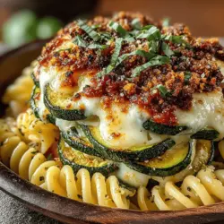 Der Zesty Zucchini Pasta Auflauf ist eine köstliche und nahrhafte Wahl für jede Gelegenheit, sei es ein Familienessen, ein geselliges Beisammensein mit Freunden oder einfach nur ein schnelles Abendessen unter der Woche. Dieses Gericht vereint die Frische von Zucchini mit der herzhaften Note von Vollkornnudeln und einer cremigen Käsemischung, die selbst die wählerischsten Esser überzeugen wird. Die Kombination aus gesunden Zutaten und dem köstlichen Geschmack macht diesen Auflauf zu einer perfekten Wahl für alle, die auf eine ausgewogene Ernährung achten, ohne auf Genuss zu verzichten.