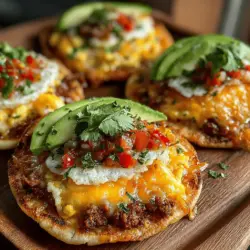 Die Mini Frühstück Taco Pita Kreise sind nicht nur eine kreative und schmackhafte Frühstücksoption, sondern auch eine perfekte Möglichkeit, den Tag voller Energie zu beginnen. Diese kleinen Pita-Tacos sind eine hervorragende Kombination aus herzhaften Zutaten, die Sie sättigen und erfreuen werden. Egal, ob Sie ein schnelles Frühstück für sich selbst oder ein beeindruckendes Brunch-Gericht für Gäste zubereiten möchten, diese Mini-Tacos sind die ideale Wahl. Sie sind einfach zu machen, gesund und bieten eine Vielzahl von Aromen, die jeden Gaumen erfreuen.
