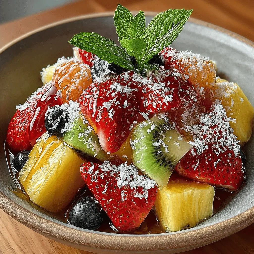 Tropische Frucht Fiesta Schüssel: Ein erfrischendes und gesundes Rezept