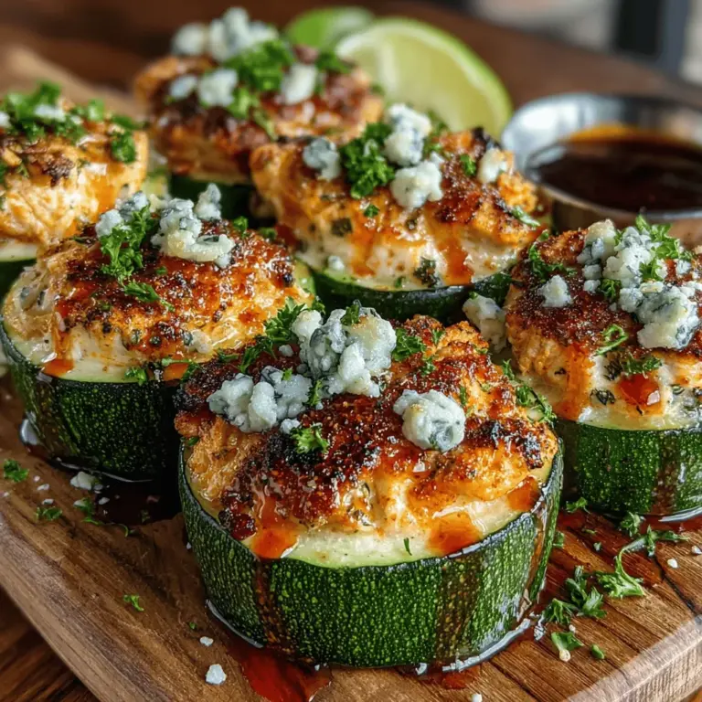 Willkommen in der Welt der köstlichen und gesunden Snacks! In diesem Artikel präsentieren wir Ihnen ein einfaches und schmackhaftes Rezept für Würzige & Spritzige Mini Buffalo Chicken Zucchini Cups. Diese kleinen Zucchini-Tassen sind nicht nur eine wunderbare Möglichkeit, frisches Gemüse in Ihre Ernährung einzubauen, sondern sie bieten auch eine aufregende Geschmackskombination aus zartem Hähnchen, würziger Buffalo-Sauce und cremigem Frischkäse. Ideal als Snack für Partys, als Vorspeise oder sogar als leichtes Hauptgericht – diese Zucchini Cups sind vielseitig und schnell zubereitet.