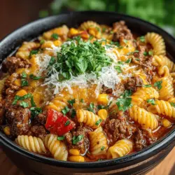 Wenn Sie auf der Suche nach einem herzhaften und sättigenden Gericht sind, dann sind Käse-Chili-Makkaroni aus dem Crockpot genau das Richtige für Sie. Dieses Rezept vereint die Aromen von würzigem Chili mit der Cremigkeit von Käse und dem Komfort von Makkaroni, was es zu einem perfekten Gericht für Familienessen oder gemütliche Abende macht. Die Idee, ein solches Gericht im Crockpot zuzubereiten, bedeutet, dass Sie es einfach zusammenstellen können, während der Rest der Arbeit von der Maschine erledigt wird. So haben Sie mehr Zeit für die wichtigen Dinge im Leben – und das Essen ist immer noch köstlich!