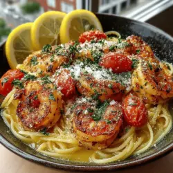 Die Zesty Lemon Garlic Shrimp Pasta ist ein Gericht, das nicht nur den Gaumen erfreut, sondern auch das Herz erwärmt. Mit seiner Kombination aus zarten Garnelen, frischen Kräutern und dem spritzigen Geschmack von Zitrone ist diese Pasta ein wahres Fest für die Sinne. Ursprünglich in den Küstenregionen Italiens beheimatet, hat sich dieses Gericht mittlerweile als eines der beliebtesten Rezepte in der modernen Küche etabliert. Es vereint die Aromen des Mittelmeers und ist einfach zuzubereiten, was es zu einer perfekten Wahl für ein schnelles Abendessen oder ein beeindruckendes Gericht für Gäste macht.