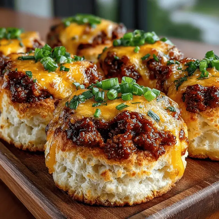 Willkommen zu unserem Rezept für die Mini BBQ Truthahn-Biskuit-Melts! Dieses Gericht ist nicht nur unglaublich lecker, sondern auch einfach zuzubereiten, was es zur perfekten Wahl für jede Gelegenheit macht, sei es ein schnelles Abendessen unter der Woche oder ein geselliges Beisammensein mit Freunden. In einer Zeit, in der wir oft hektische Lebensstile führen, gewinnen selbstgemachte Mahlzeiten immer mehr an Bedeutung. Sie bieten nicht nur eine Möglichkeit, gesunde und frische Zutaten zu nutzen, sondern auch die Chance, kreative und schmackhafte Gerichte zu kreieren, die die ganze Familie erfreuen.