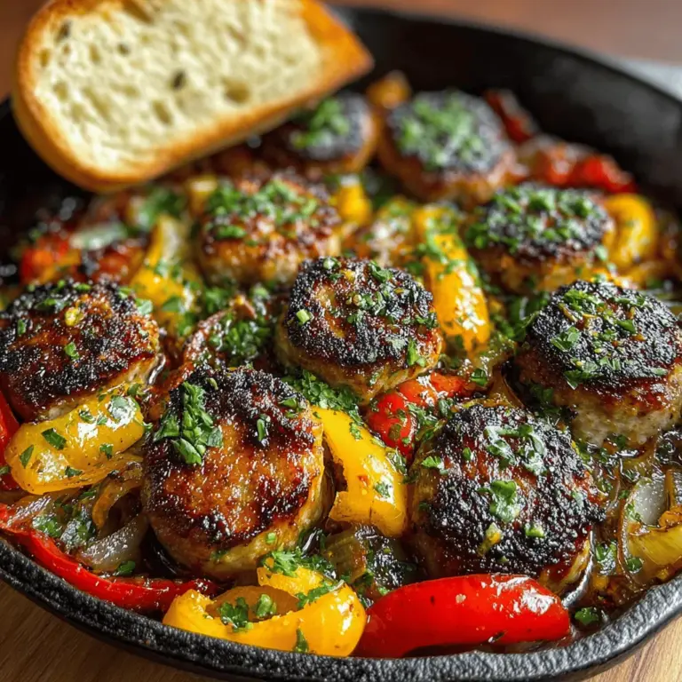 Wenn Sie auf der Suche nach einem schnellen und schmackhaften Snack sind, der sowohl bei Partys als auch bei gemütlichen Abendessen ankommt, dann sind die Sizzlin' Mini Würstchen und Paprika-Pfannensnacks genau das Richtige für Sie. Dieses Rezept vereint die herzhaften Aromen von Mini-Würstchen mit der Süße und Frische von Paprika und Zwiebeln, sodass es eine wahre Gaumenfreude ist, die einfach zu machen und äußerst vielseitig ist. Egal, ob Sie eine Feier veranstalten oder einfach nur einen gemütlichen Abend zu Hause genießen möchten, diese Pfannensnacks sind perfekt, um Ihre Gäste zu beeindrucken oder sich selbst zu verwöhnen.