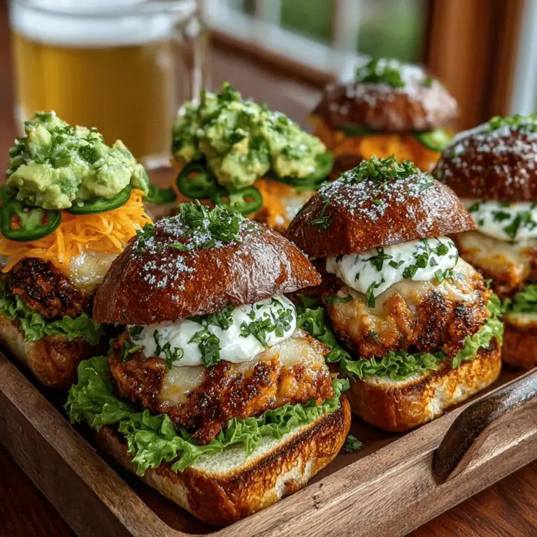 In der heutigen kulinarischen Welt sind Rezepte nicht nur Anleitungen zum Kochen, sondern auch eine Möglichkeit, Geschichten zu erzählen und Traditionen zu bewahren. Die Kunst des Kochens verbindet Menschen und Kulturen und bringt uns zusammen, um köstliche und unvergessliche Momente zu schaffen. Eines der Gerichte, das diese Philosophie perfekt verkörpert, sind die Pikanten Grüngurken-Hühnchen-Slider. Diese kleinen, geschmackvollen Burger sind ideal für gesellige Runden und Feste, und sie vereinen eine Vielzahl an Aromen und Texturen, die sowohl den Gaumen erfreuen als auch die Herzen erwärmen.