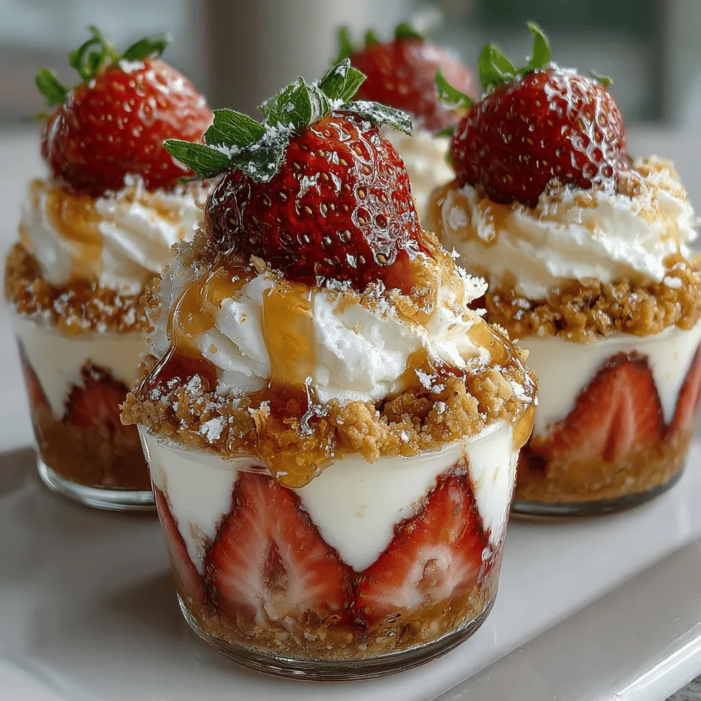 In der heutigen Zeit suchen immer mehr Menschen nach gesunden Alternativen zu traditionellen Desserts. Die gefrorenen Erdbeer-Crunch-Becher bieten genau das: Sie sind vollgepackt mit Nährstoffen, die aus frischen oder gefrorenen Erdbeeren, cremigem Joghurt und nahrhaftem Granola stammen. Erdbeeren sind reich an Vitaminen, Mineralstoffen und Antioxidantien, während Joghurt eine hervorragende Quelle für Probiotika und Proteine ist. Granola bringt nicht nur den Crunch, sondern auch Ballaststoffe und gesunde Fette in dieses Dessert.