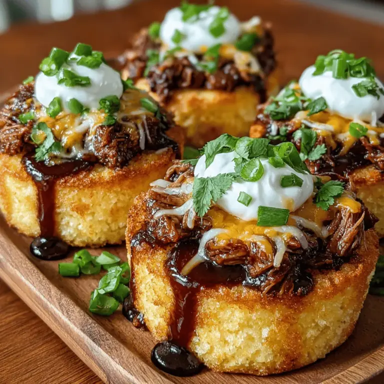 In der Welt der kulinarischen Köstlichkeiten sind Mini BBQ-Hähnchen-Cornbread-Schalen ein echter Hit. Dieses Rezept vereint die herzhaften Aromen von BBQ-Hähnchen mit der süßen und zugleich salzigen Note von frisch gebackenem Cornbread. Die kleinen Schalen sind nicht nur ein Genuss für den Gaumen, sondern auch ein echter Hingucker auf jedem Tisch. Egal, ob für eine Grillparty, ein Familientreffen oder als Snack für den nächsten Filmabend – diese Mini-Schalen werden bei jedem Anlass zu einem Highlight.
