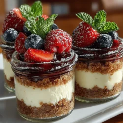 Willkommen in der wunderbaren Welt der Desserts! Heute präsentiere ich Ihnen ein Rezept für verführerische Mini No-Bake Käsekuchen Parfaits, die nicht nur unglaublich lecker sind, sondern auch einfach zuzubereiten. Diese kleinen, cremigen Köstlichkeiten sind perfekt für warme Tage, an denen man etwas Erfrischendes und Süßes genießen möchte, ohne den Ofen anzuschalten.