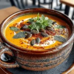 In der heutigen kulinarischen Welt gibt es kaum etwas, das so viel Begeisterung hervorruft wie die vegane Küche. Sie ist nicht nur ein Trend, sondern eine Lebensweise, die sich durch Kreativität, Nachhaltigkeit und bewusste Ernährung auszeichnet. Besonders in den kühleren Monaten, wenn die Tage kürzer und die Abende länger werden, sehnt sich jeder nach warmen, wohltuenden Gerichten, die sowohl herzhaft als auch nahrhaft sind. Die seidige Kürbis-Salbei-Bisque ist genau das – ein perfektes Beispiel für eine vegane Suppe, die die Aromen des Herbstes einfängt und gleichzeitig nährstoffreich ist.