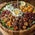 Die kühleren Monate des Jahres laden uns ein, die Aromen des Herbstes in unseren Gerichten zu feiern. Einer der besten Wege, die reiche Fülle dieser Saison zu genießen, ist durch einen bunten Herbstsalat, der nicht nur nährstoffreich, sondern auch geschmacklich ein Hochgenuss ist. Der herbstliche Röstkürbis- und Kichererbsensalat ist genau das – eine perfekte Mischung aus geröstetem Gemüse, knackigen Nüssen und frischen Blattsalaten, die alle Sinne ansprechen.