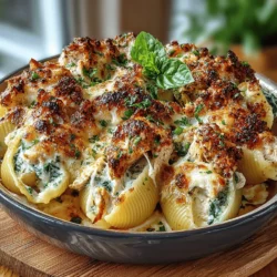 Die Küche ist ein Ort der Kreativität und des Genusses. Wenn es darum geht, köstliche und nahrhafte Gerichte zuzubereiten, ist das Rezept für Käse-Hühnchen & Spinat gefüllte Muscheln eine wunderbare Wahl. Dieses Gericht kombiniert die herzhaften Aromen von Hühnchen, frischem Spinat und einer köstlichen Käsemischung, alles eingehüllt in zarte Pastamuscheln. Es ist nicht nur ein Fest für die Sinne, sondern auch eine ausgewogene Mahlzeit, die eine Vielzahl von Nährstoffen bietet.