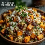 Willkommen zu unserem Rezept für den Ahorn-Dijon Süßkartoffelsalat, einem Gericht, das nicht nur lecker, sondern auch nahrhaft ist. Dieser Salat kombiniert die natürliche Süße von gerösteten Süßkartoffeln mit dem herzhaften Geschmack von Dijon-Senf und dem süßen Aroma von Ahornsirup. Ideal als Beilage oder Hauptgericht eignet sich dieser Salat hervorragend für jede Gelegenheit, sei es ein gemütliches Mittagessen oder ein festliches Abendessen.
