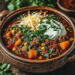 Der Herbst ist die perfekte Zeit, um sich mit warmen, herzhaften Gerichten zu umgeben. Eines dieser köstlichen Rezepte ist das Herzhafte Herbst-Türkei-Chili, das nicht nur den Gaumen erfreut, sondern auch den Körper wärmt. In der kulinarischen Welt hat Chili einen besonderen Platz, da es eine Vielzahl von Aromen und Zutaten vereint, die zu einem harmonischen Geschmackserlebnis führen. Dieses Rezept verwendet mageres Putenfleisch, eine Vielzahl von Gemüse und Bohnen, und bietet eine gesunde, aber dennoch schmackhafte Option für die ganze Familie.