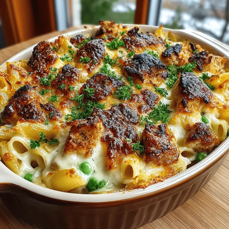 Der cremige Hühnchen Alfredo Pasta Auflauf ist ein köstliches Gericht, das in vielen Haushalten für Freude sorgt. Dieses Rezept vereint die Aromen von zartem Hähnchen, frischer Pasta und einer reichhaltigen Alfredo-Sauce, die jeder Bissen zu einem Genuss macht. Ursprünglich aus Italien stammend, hat diese Art von Auflauf sich in der amerikanischen Küche etabliert und ist mittlerweile ein beliebtes Comfort Food. Die Zubereitung ist einfach und schnell, was es zu einer perfekten Wahl für Familienessen oder spontane Zusammenkünfte mit Freunden macht. Hausgemachte Mahlzeiten stärken nicht nur die Familienbande, sondern bringen auch ein Stück Tradition auf den Tisch.
