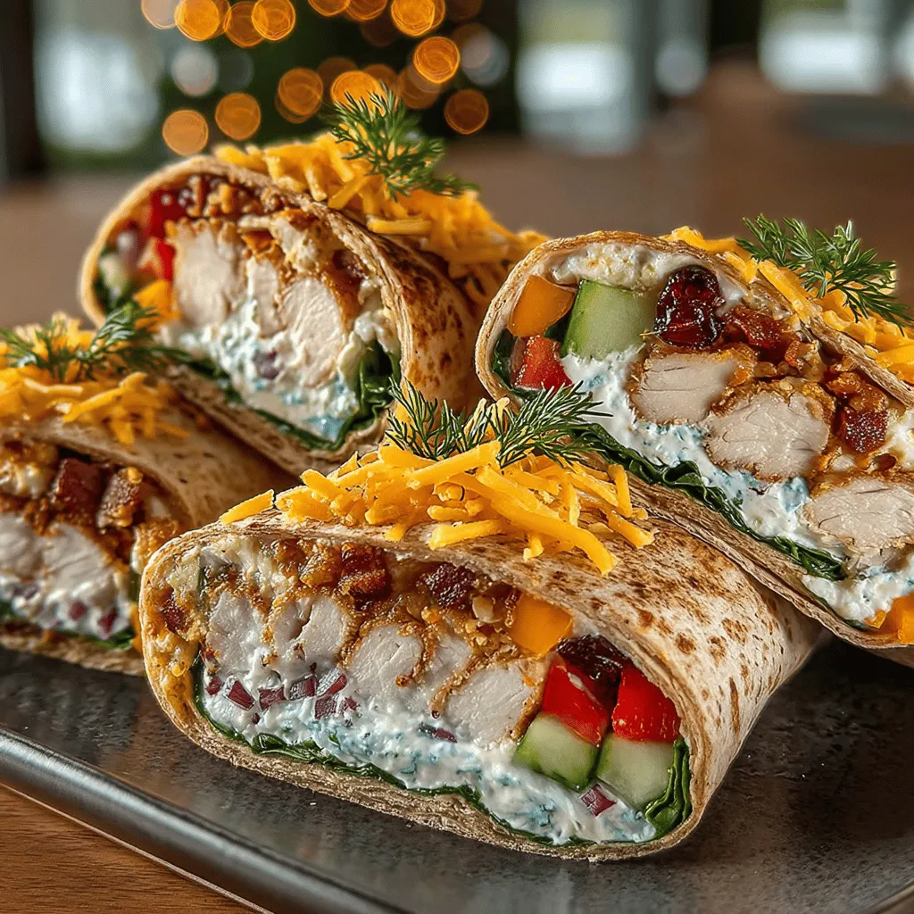 Gourmet Truthahn- und Käse-Wraps sind ein köstliches und vielseitiges Gericht, das sich perfekt für ein schnelles Mittagessen oder einen Snack eignet. Diese Wraps kombinieren zarte Putenbrust mit frischem Gemüse und cremigem Frischkäse, eingewickelt in eine Vollkorn-Tortilla. Sie sind nicht nur schmackhaft, sondern auch gesund, da sie eine ausgewogene Mischung aus Eiweiß, Vitaminen und Ballaststoffen bieten. Die Vielseitigkeit dieses Rezepts ermöglicht es, es nach persönlichen Vorlieben oder saisonalen Zutaten anzupassen, was es zu einer idealen Wahl für jede Gelegenheit macht.