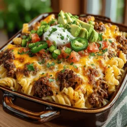 Käse-Taco-Pasta-Auflauf-Delight