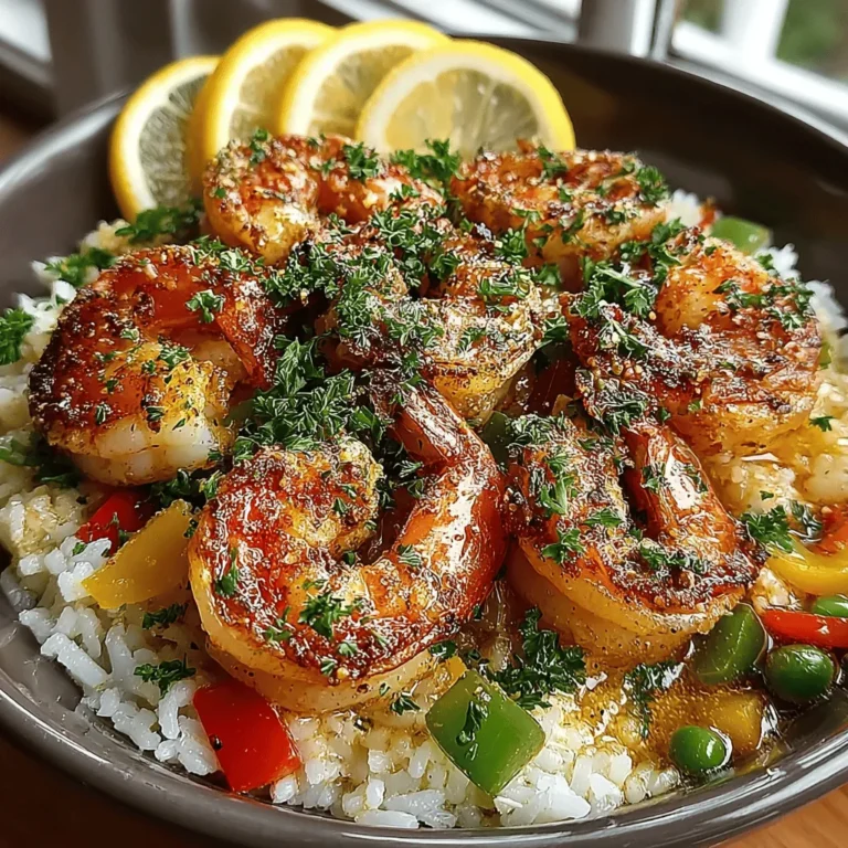 Willkommen zu einem kulinarischen Erlebnis, das sowohl den Gaumen als auch das Auge erfreut! Heute präsentiere ich Ihnen ein Rezept für Knoblauchbutter-Garnelen mit würzigem Reis, ein Gericht, das nicht nur einfach zuzubereiten ist, sondern auch eine Explosion von Aromen und Texturen bietet. Diese Kombination aus saftigen Garnelen, aromatischer Knoblauchbutter und würzigem Reis ist perfekt für jedes Dinner oder als schnelles, aber elegantes Wochentagsessen.