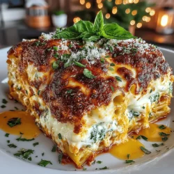 Cremiger Spinat Ziti Auflauf