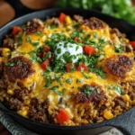 Die One-Pan Käsige Rinderhackfleisch- und Reis-Pfanne ist ein köstliches und unkompliziertes Gericht, das perfekt für ein schnelles Abendessen ist. Mit nur einer Pfanne gelingt es, gesunde und frische Zutaten miteinander zu vereinen, um ein geschmackvolles Mahl zu kreieren. Diese Rezeptur kombiniert zartes Rinderhackfleisch, aromatische Gewürze und schmelzenden Cheddar-Käse, was das Gericht zu einem echten Highlight macht. Ideal für Familienessen oder wenn Gäste zu Besuch sind, bietet diese Pfanne nicht nur Geschmack, sondern auch eine Vielzahl von Nährstoffen.