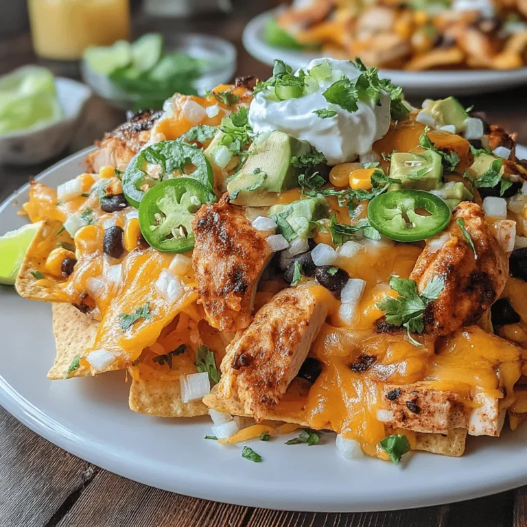 Chili-Hühnchen Nachos sind das perfekte Gericht für einen gemütlichen Familienabend oder eine gesellige Party mit Freunden. Diese köstliche Kombination aus würzigem Hühnchen, herzhaftem Chili und knusprigen Tortilla-Chips sorgt für echte Geschmacksexplosionen. Die Vielseitigkeit dieses Rezeptes ermöglicht es, es an die Vorlieben Ihrer Gäste anzupassen, und so wird jeder Bissen zum Genuss.