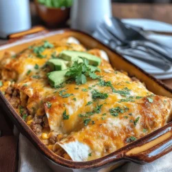 Käse Salsa Verde Rindfleisch Enchiladas