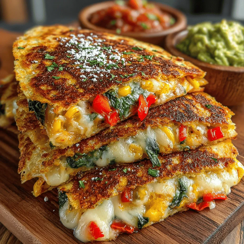 Die bunten knusprigen Gemüse-Quesadillas sind eine köstliche und gesunde Option für jeden Anlass. Ursprünglich aus Mexiko stammend, sind Quesadillas eine beliebte Speise, die sich leicht an verschiedene Geschmäcker und Vorlieben anpassen lassen. Diese Variante ist besonders für Vegetarier geeignet und bietet eine Vielzahl von Nährstoffen dank der bunten Gemüsefüllung. Die Kombination aus frischem Gemüse, cremigem Käse und würzigen Aromen macht dieses Gericht zu einem echten Genuss.