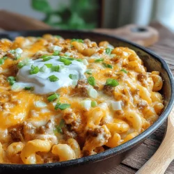 One-Pan Cheeseburger Macaroni Skillet